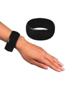 Bracelet rétro noir - de haute qualité, idéal pour le carnaval, les fêtes à thème et les événements spéciaux